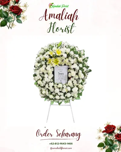 Krans Bunga Duka Cita di Buaran Kradenan
